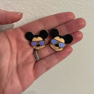 Baublebar x Disney Mickey Mouse wearing Sunglasses Earrings